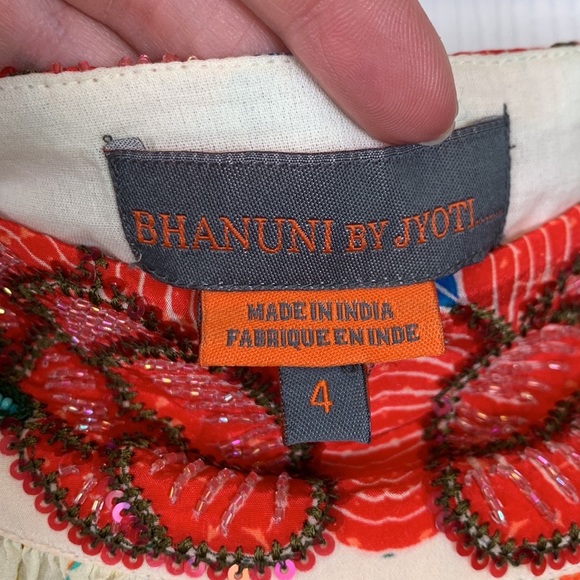 Anthropologie Bhanuni by Jyoti hi low maxi skirt sz 4 - Picture 5 of 12